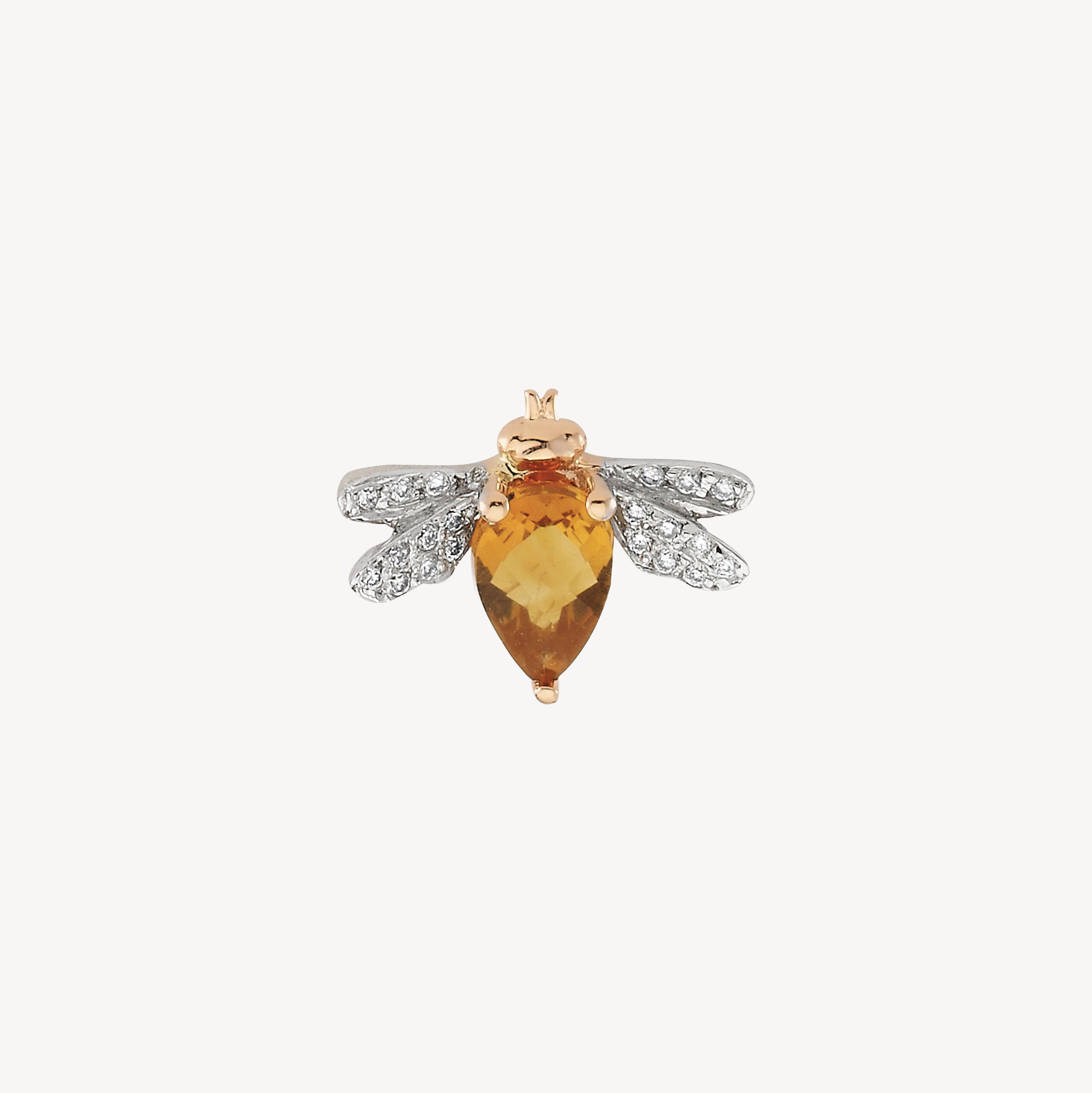 Honey Bee Earring Citrine