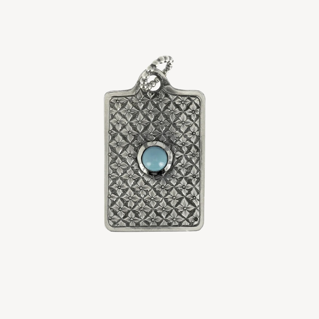 Pattern Turquoise Dog Tag