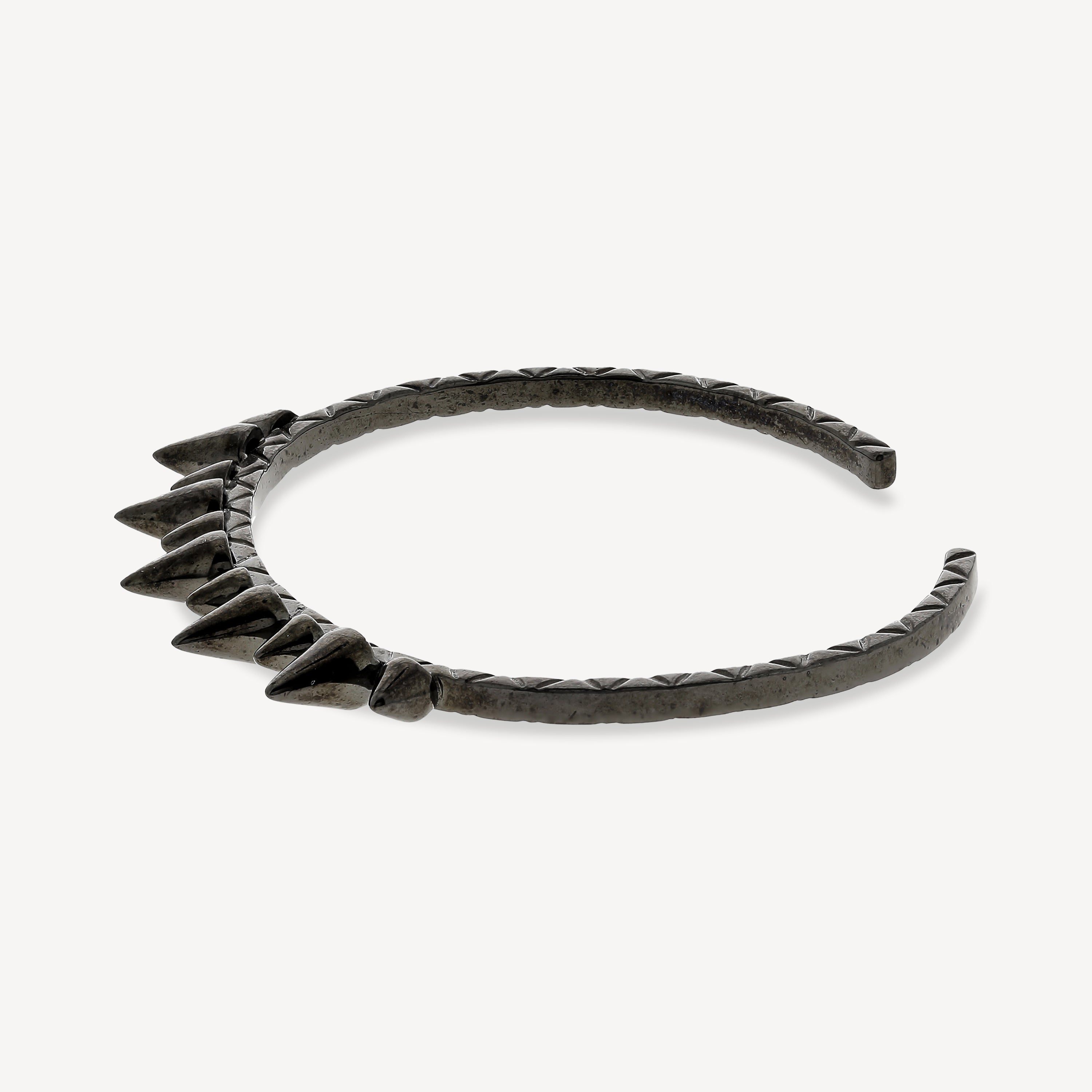 Spike Bracelet with Black Cord