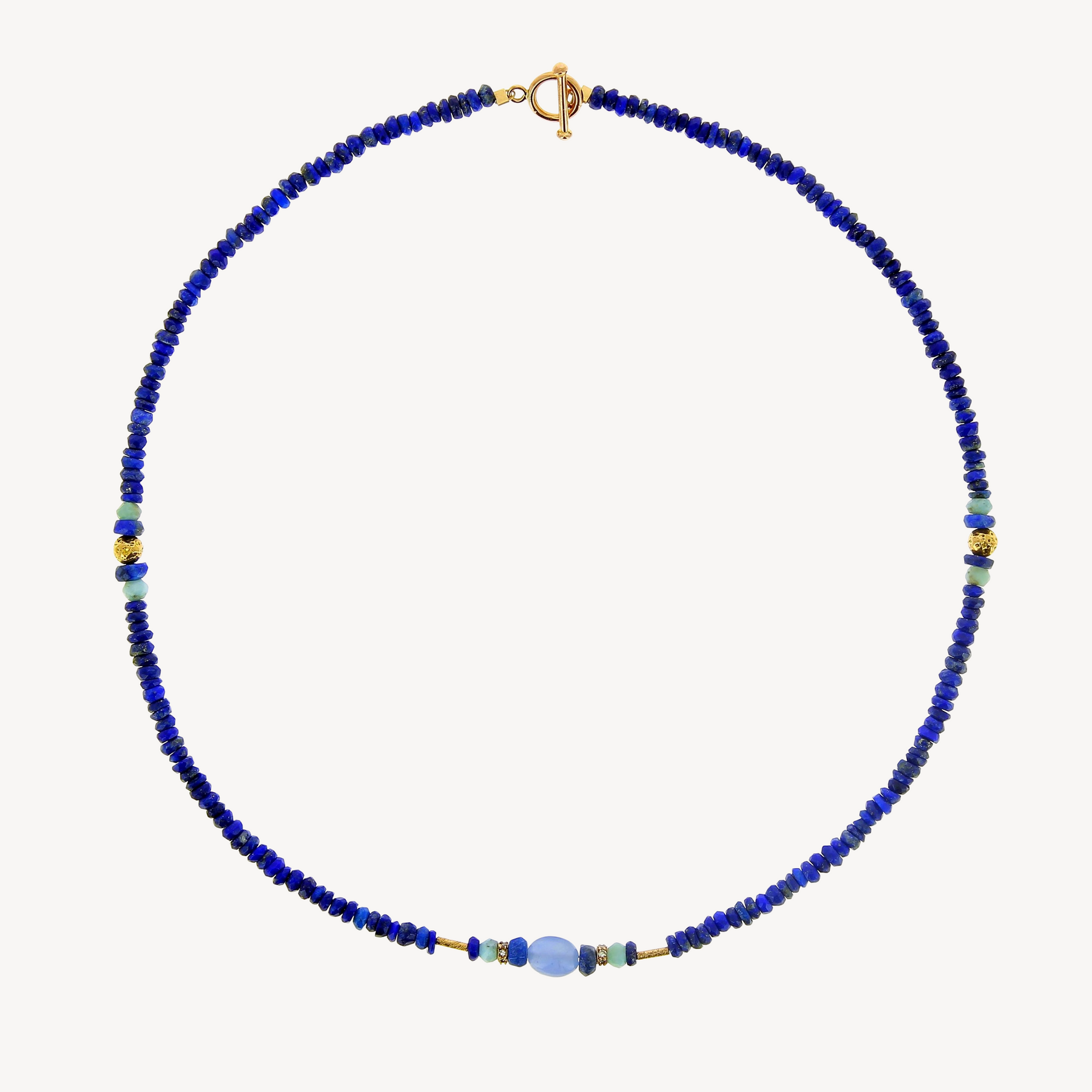 Lapis and Calcite Necklace