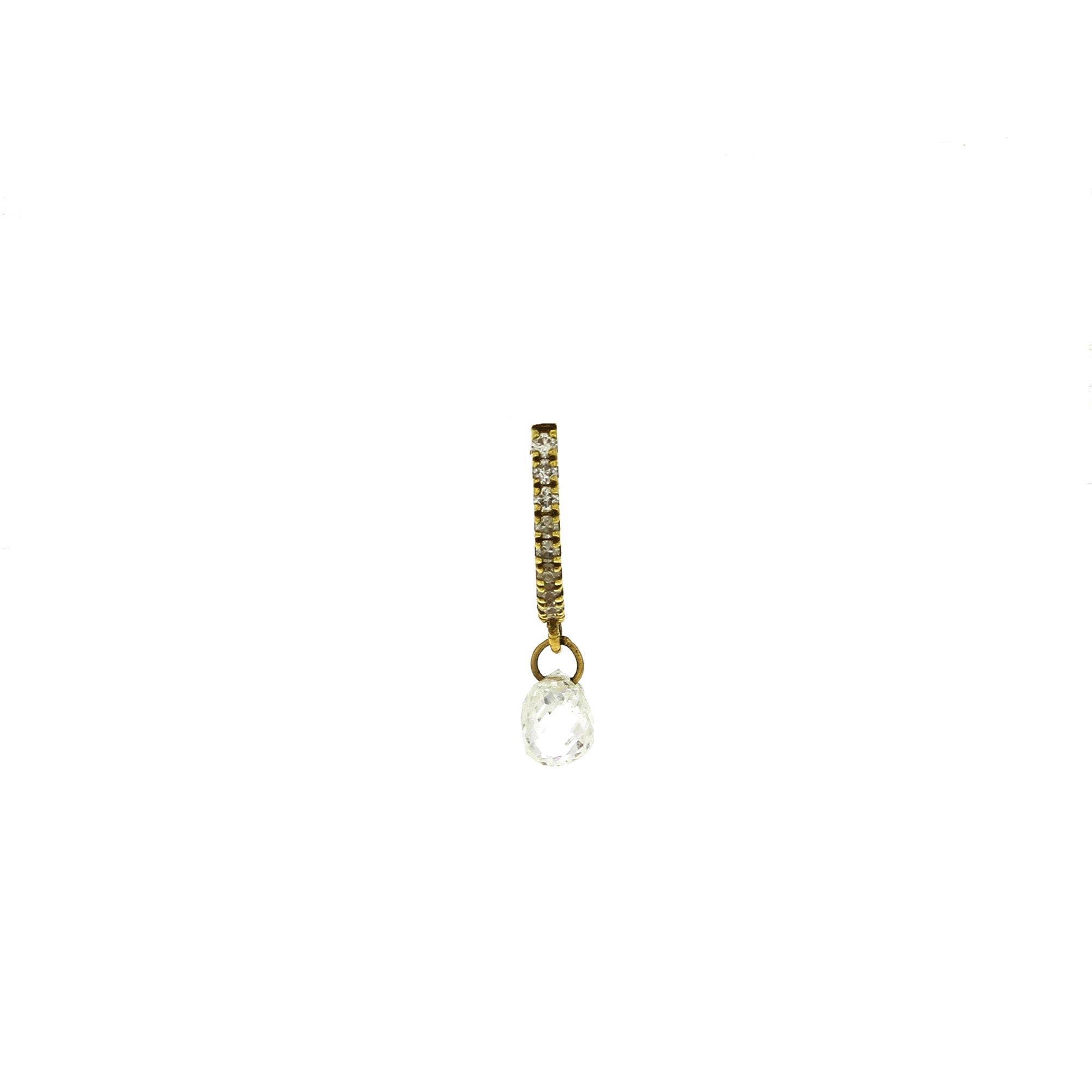 Lightly Briolette Earring Yellow Gold