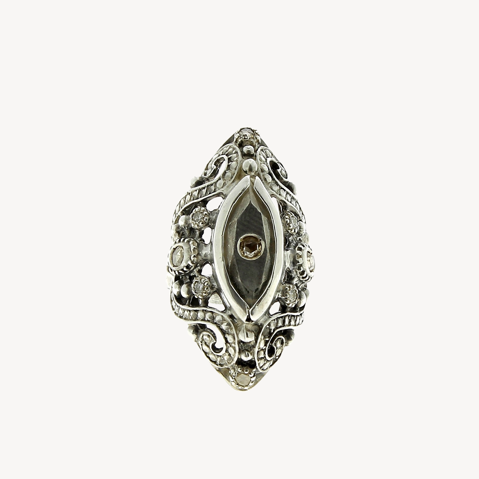 Mariach ring with diamonds