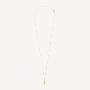 Mini Drop Necklace in Neon Yellow