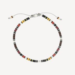 Mini Rizon Bracelet Burgundy Pattern Beads