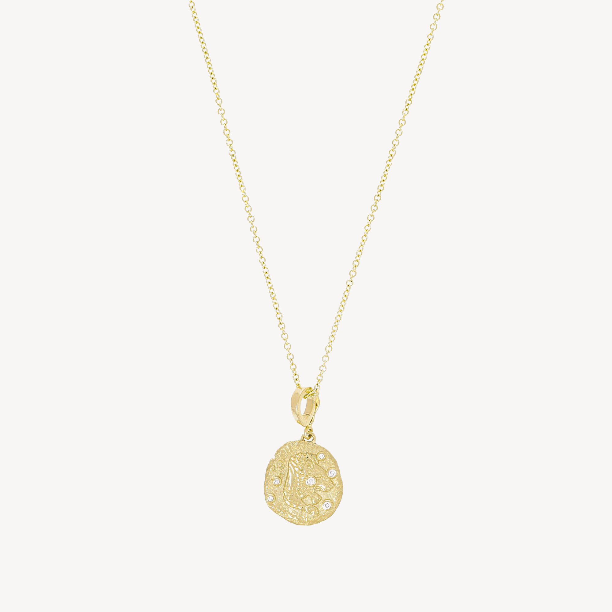 Of The Stars Leo Small Coin Necklace