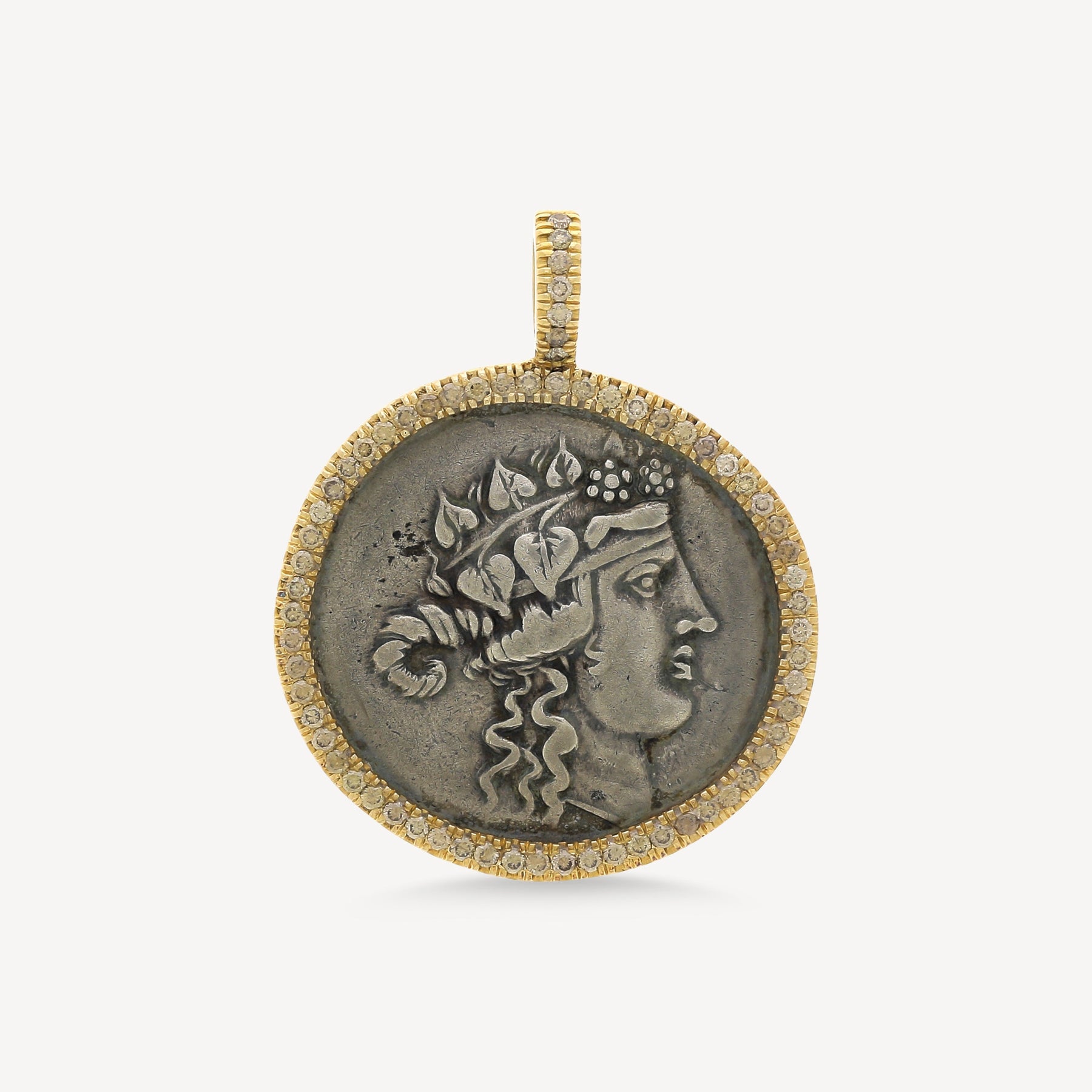 Dionysos Diamonds Coin Pendant