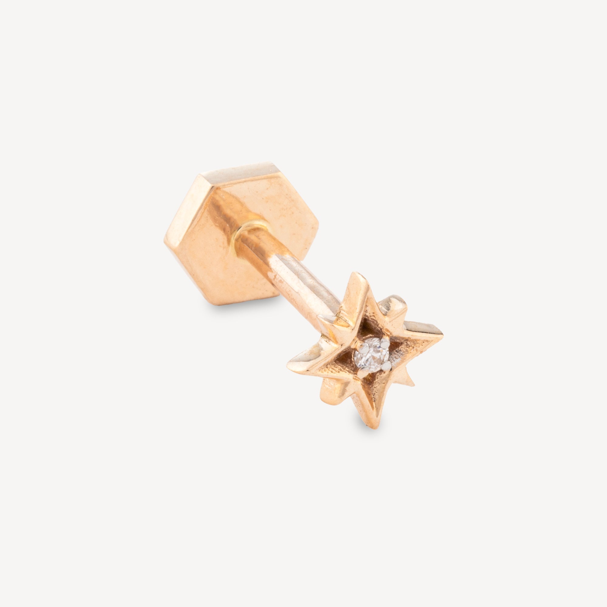Piercing 8mm Baby Starlet Diamond Rose Gold