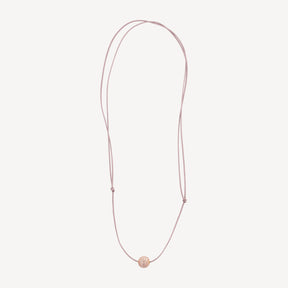 Pink Diamond One Bead Necklace