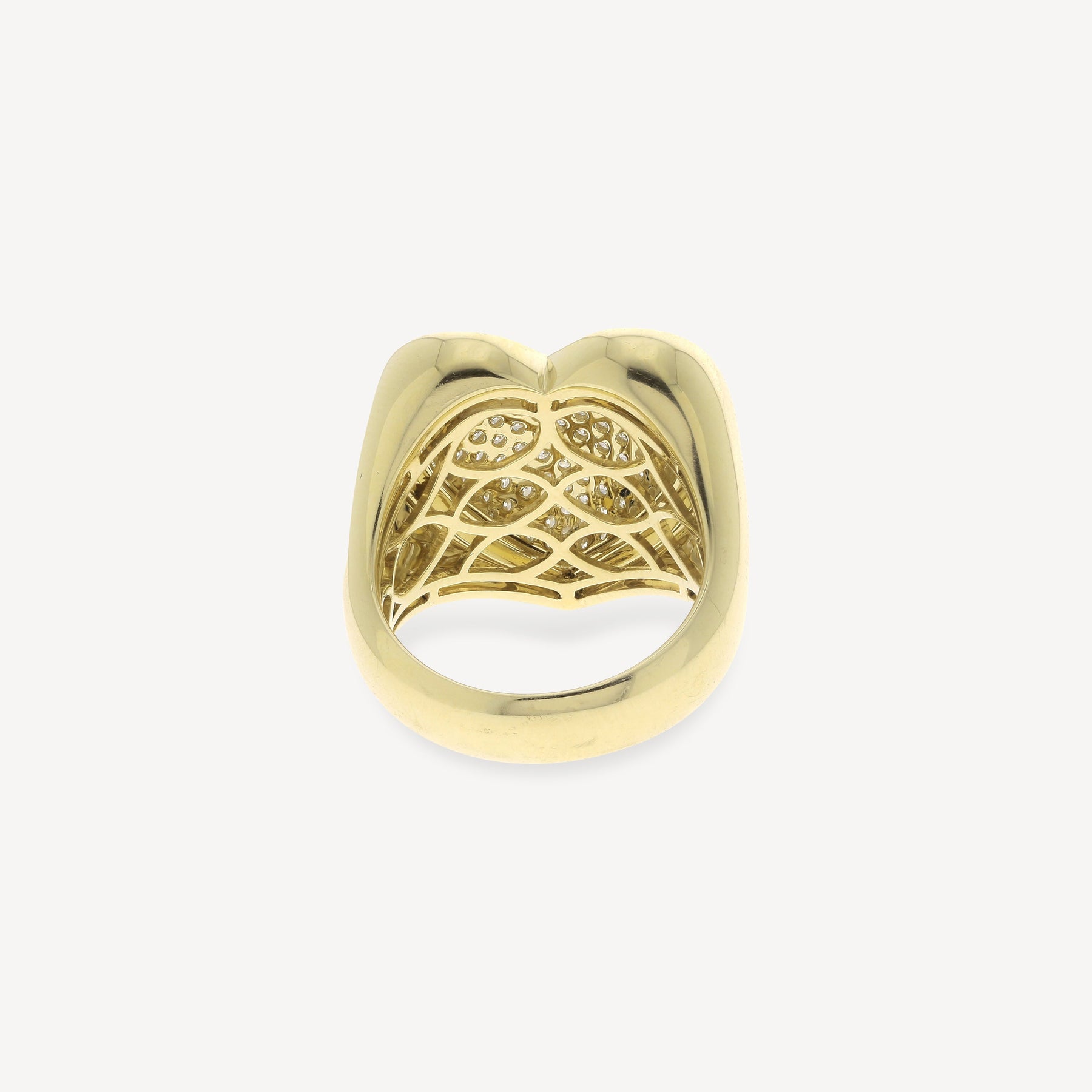 Puffer Heart Cocktail Ring