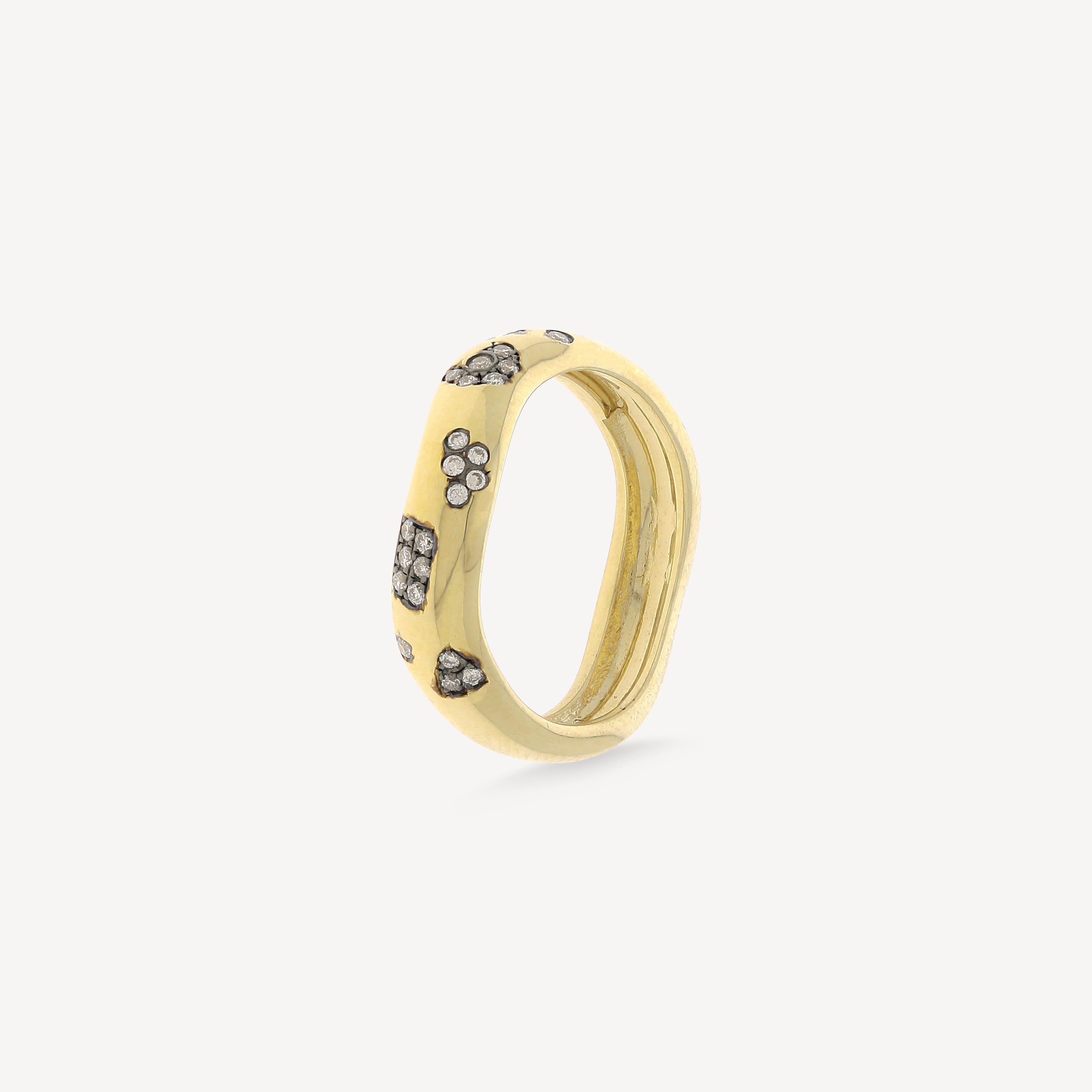 Rebellion Ring with Partial Diamonds