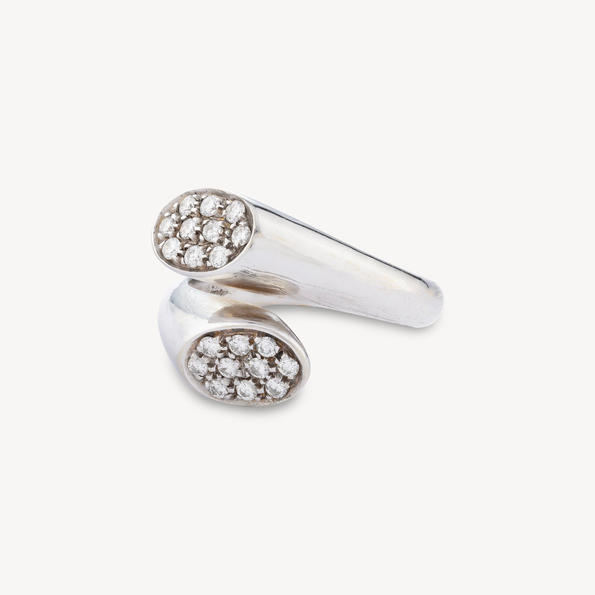 You & Me White Gold Ring