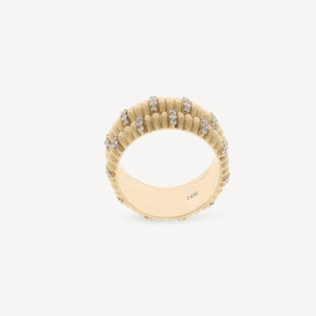 Rose Gold Double Movement Ring