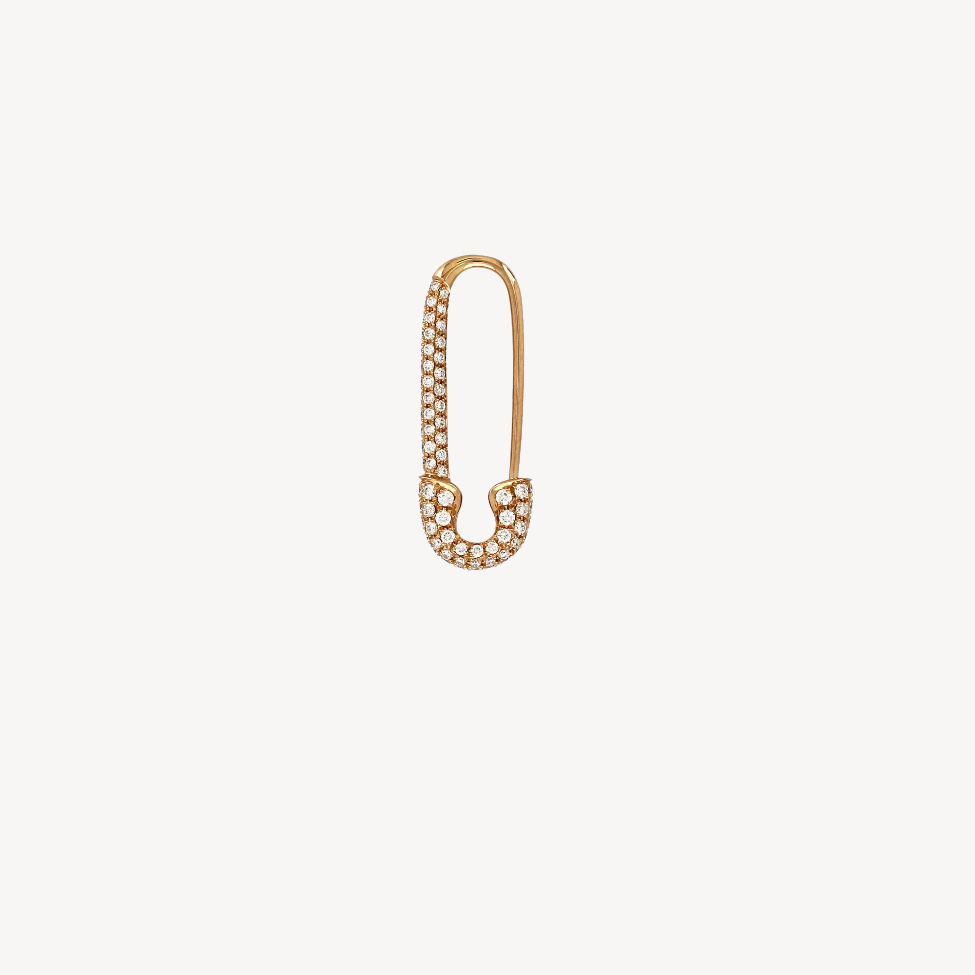Safety Pin Earring Rose Gold