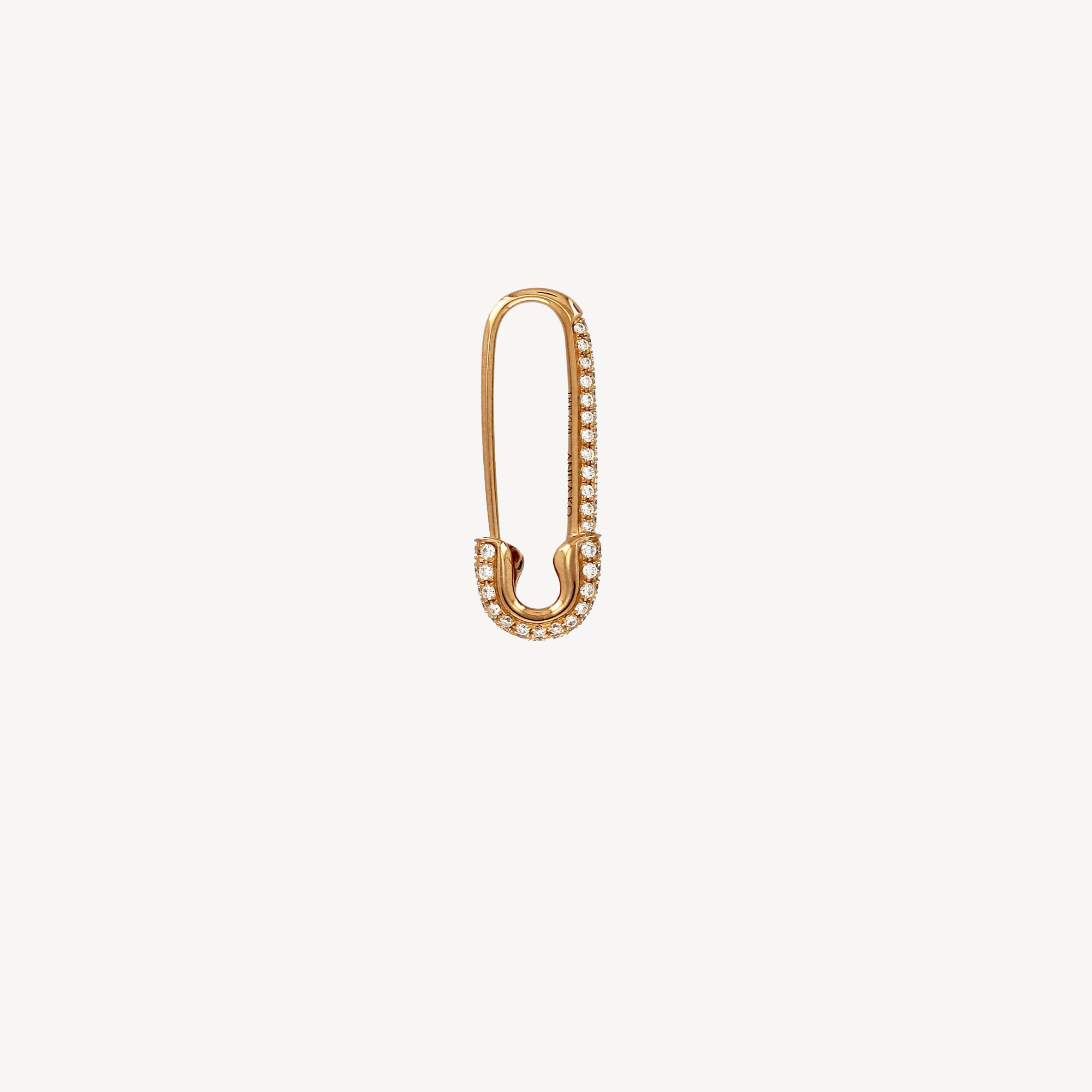 Safety Pin Earring Rose Gold