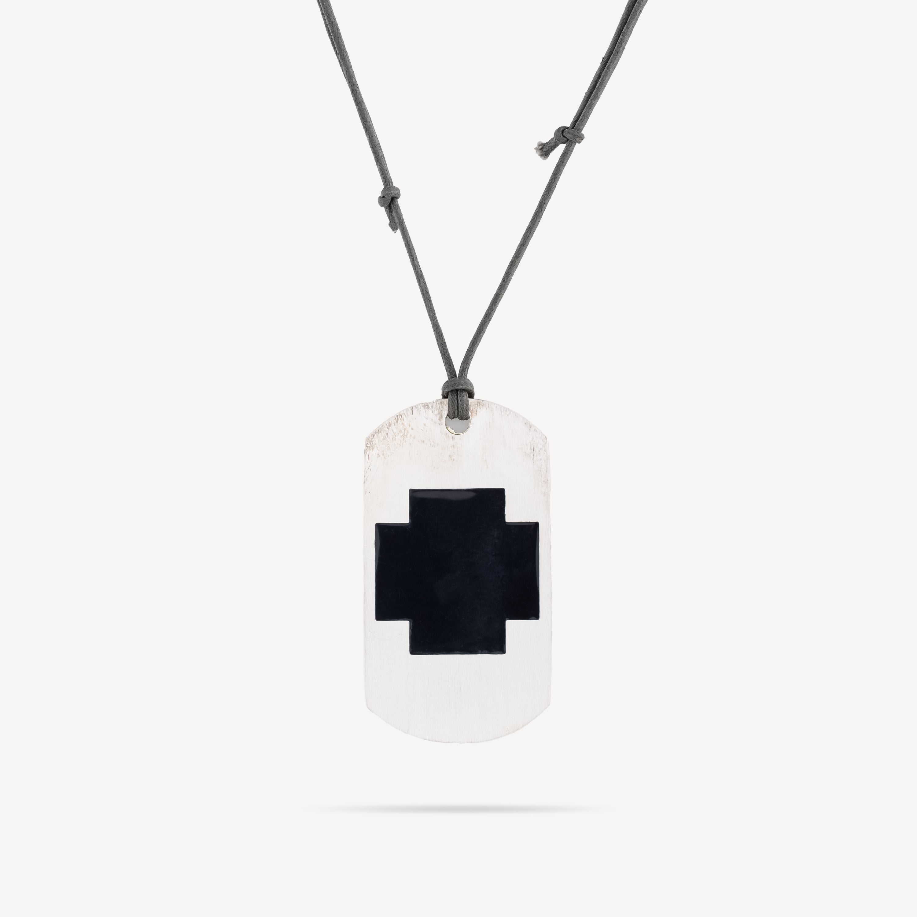 Black Cross Pendant Necklace