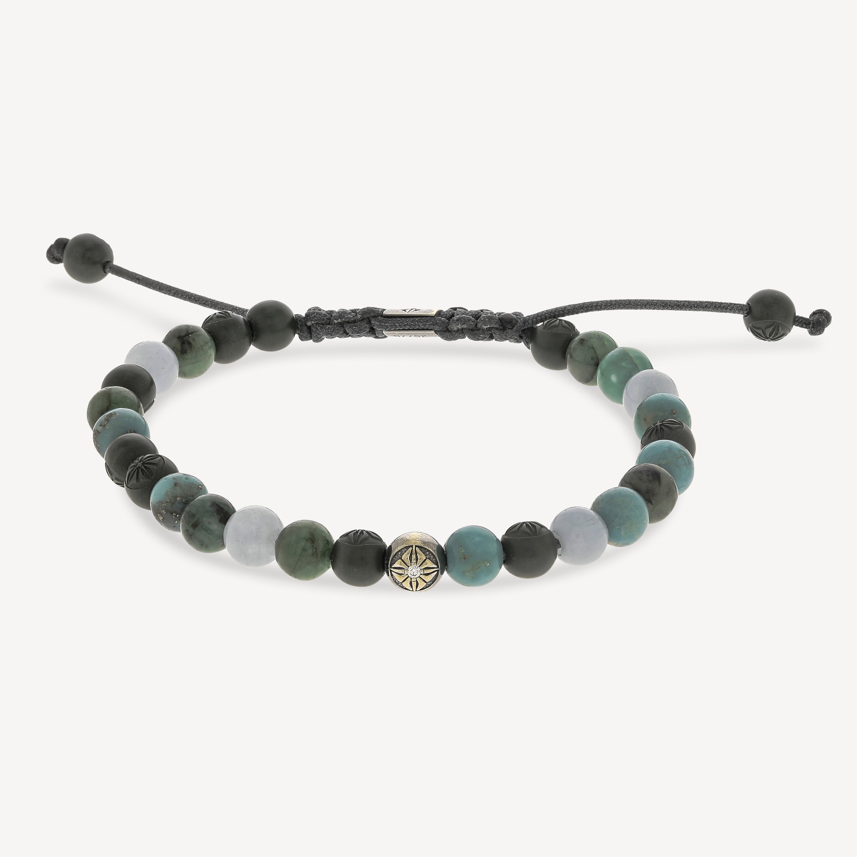 Emeralds and Turquoises Bracelet