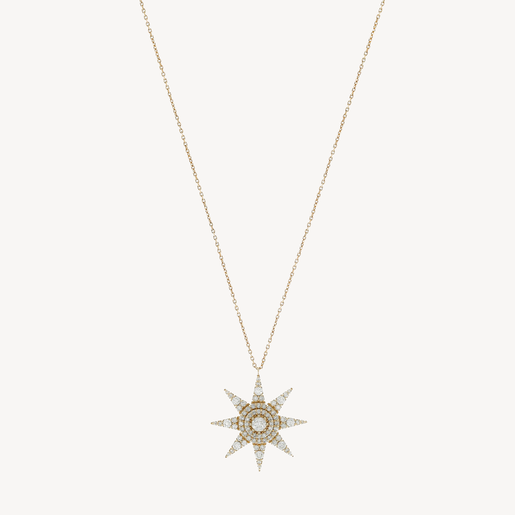 Sirius Star Diamond Rose Gold Necklace