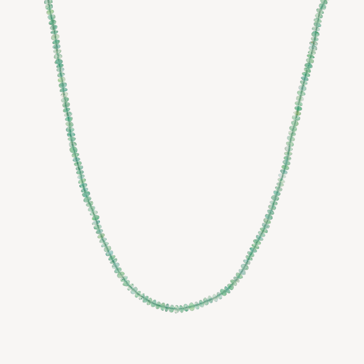 Small Emerald Bead Necklace