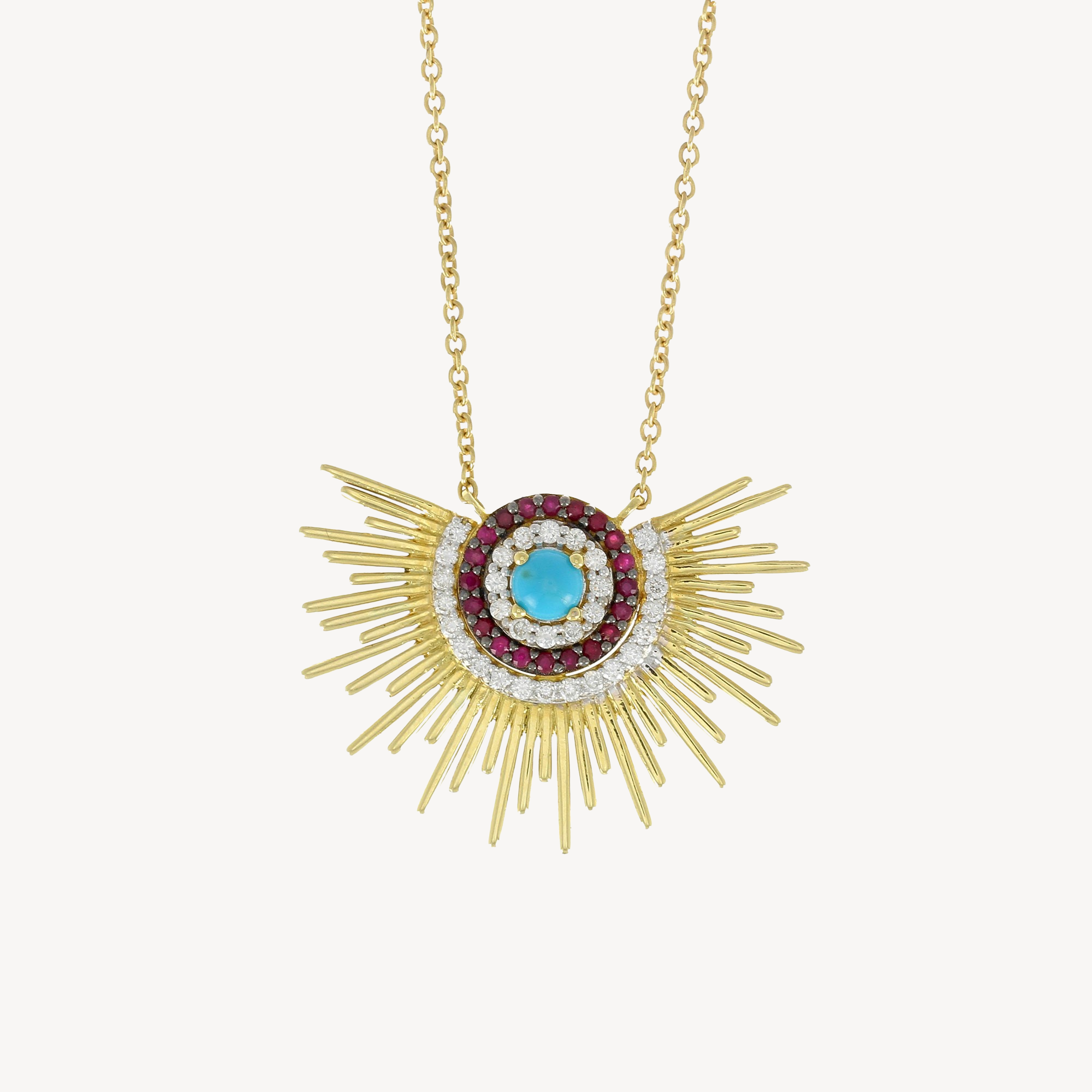 Soleil Necklace with Ruby