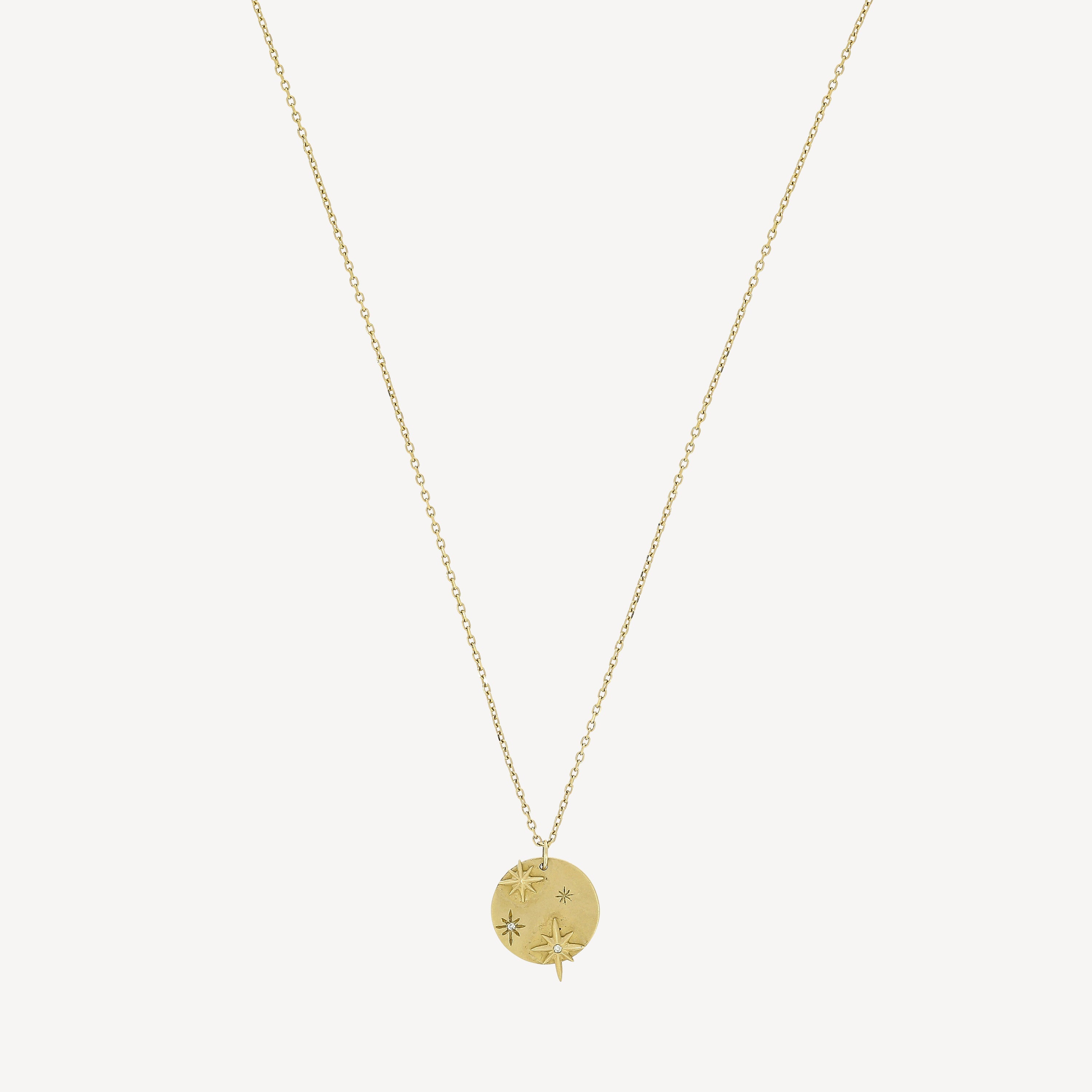 Stars and Diamonds Medal Necklace