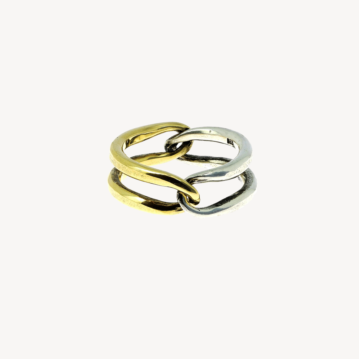 Tension Ring Silver and Gold
