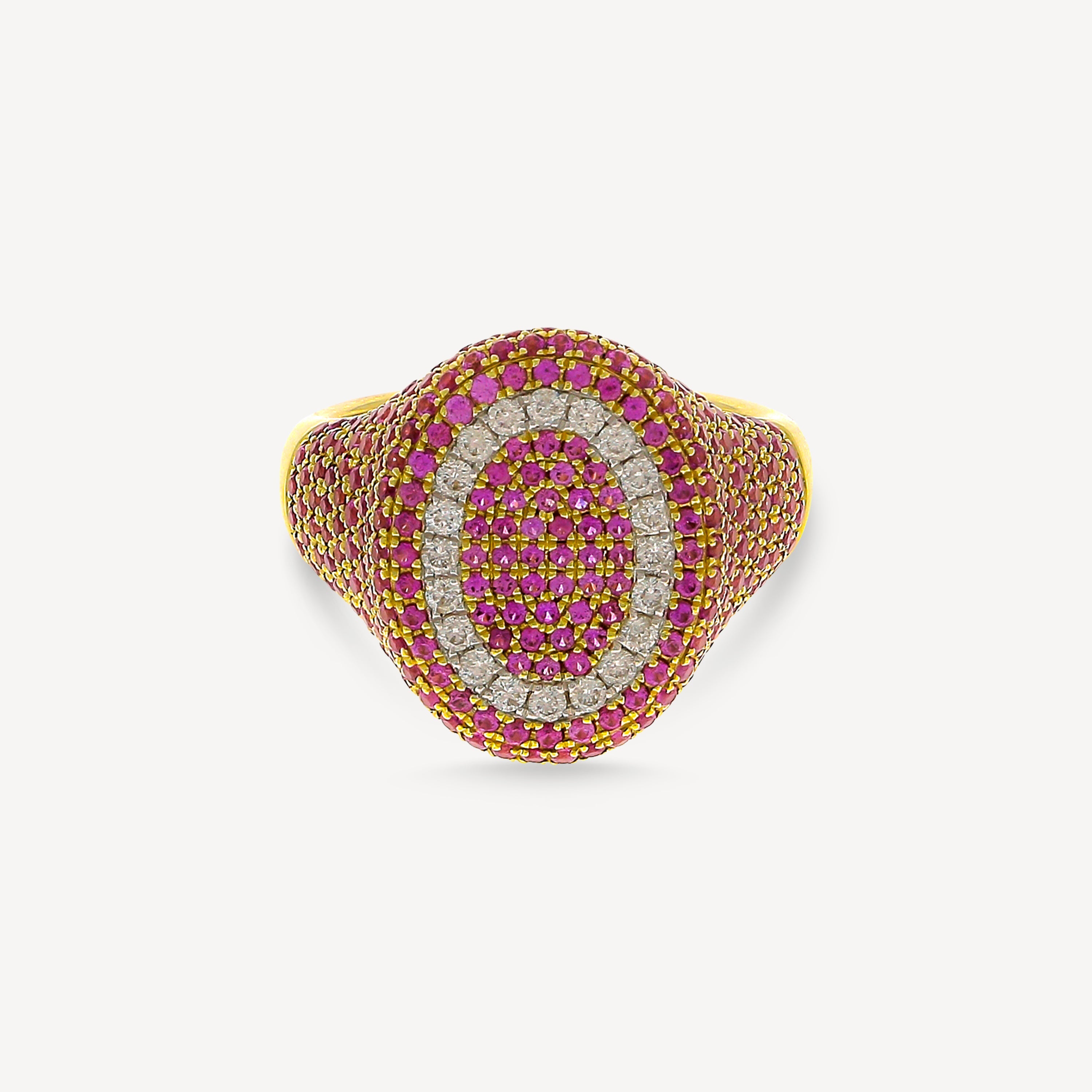 The 6th Pink Sapphire Signet Ring