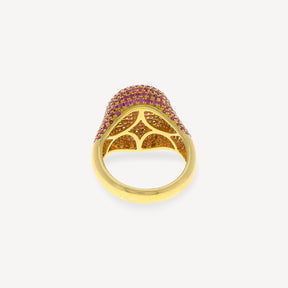 The 6th Pink Sapphire Signet Ring