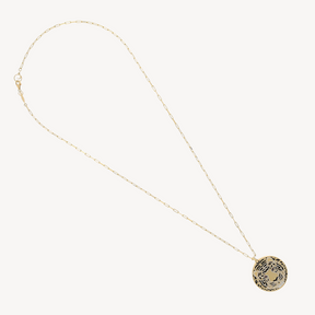 Tiger Diamond Rose Gold Necklace