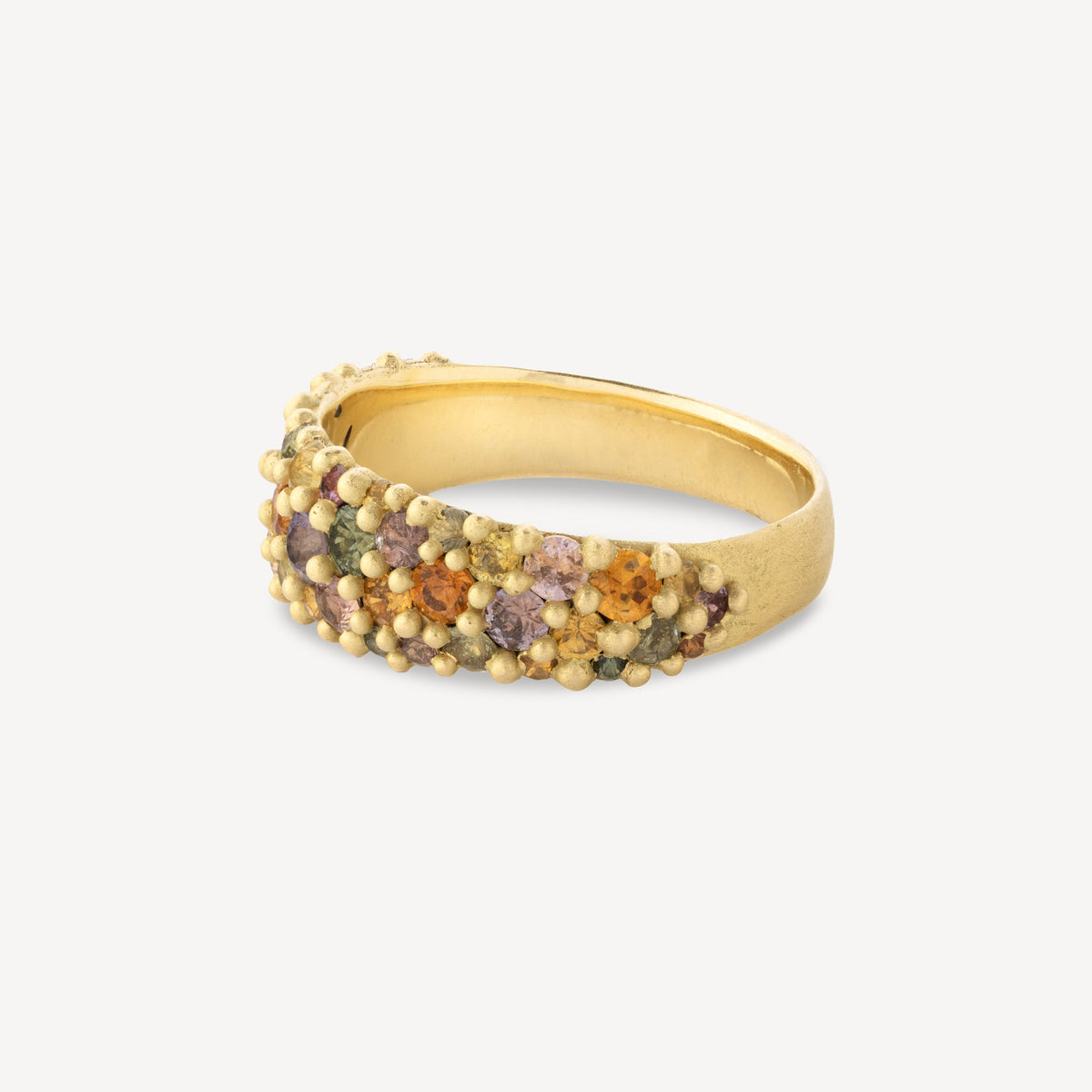 Wide Blossom Crush River Ring