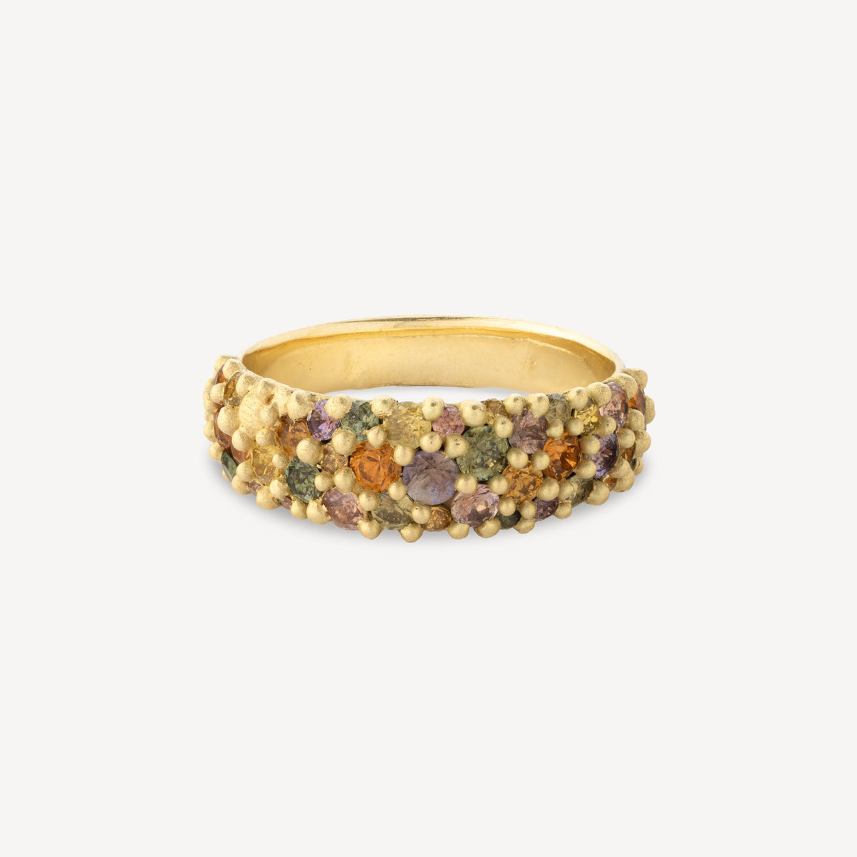 Wide Blossom Crush River Ring