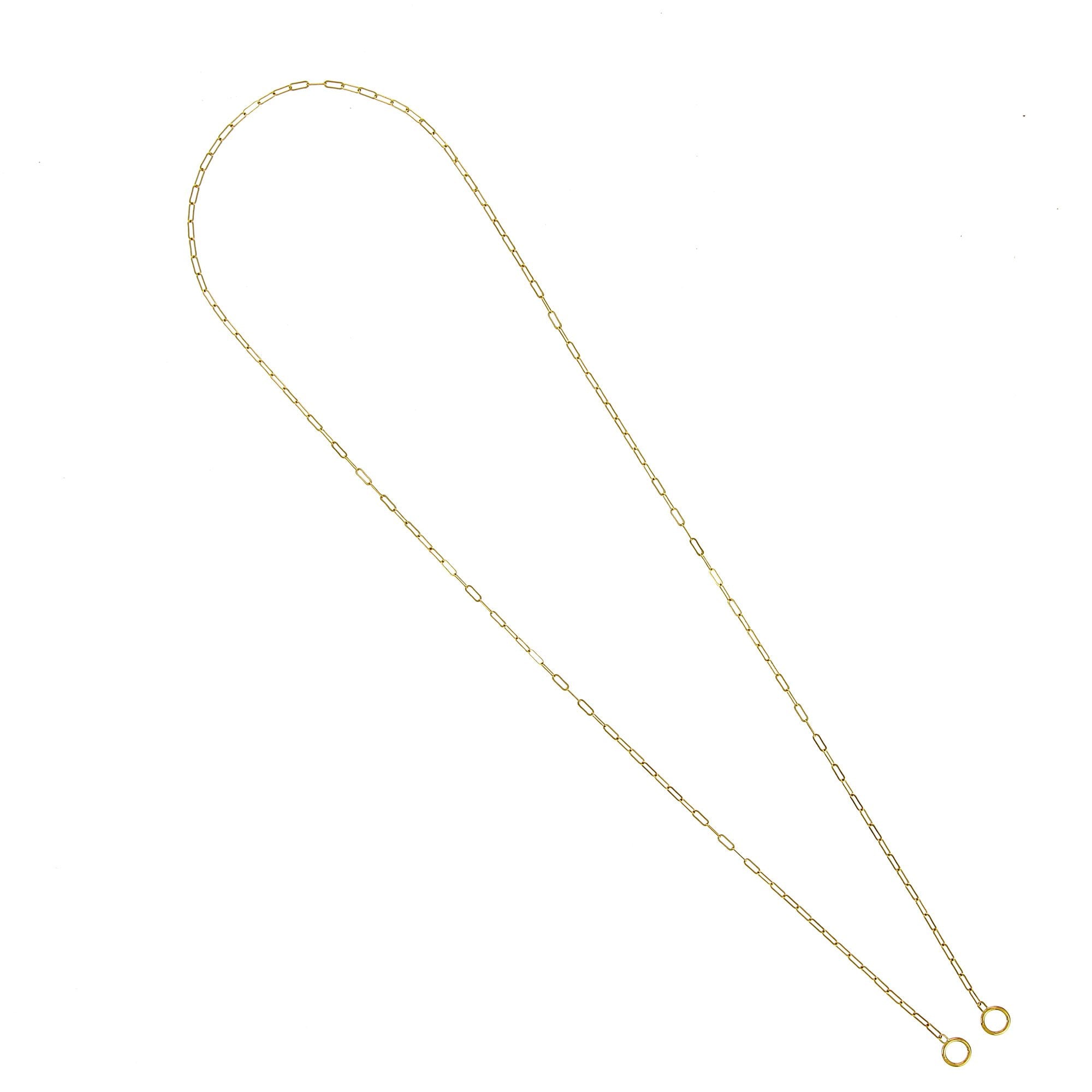 24 Yellow Gold Square Link Chain
