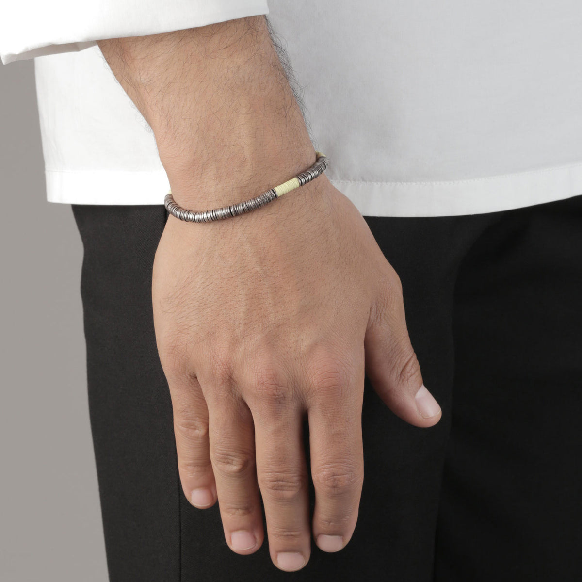 Yellow African Vinyl Bracelet