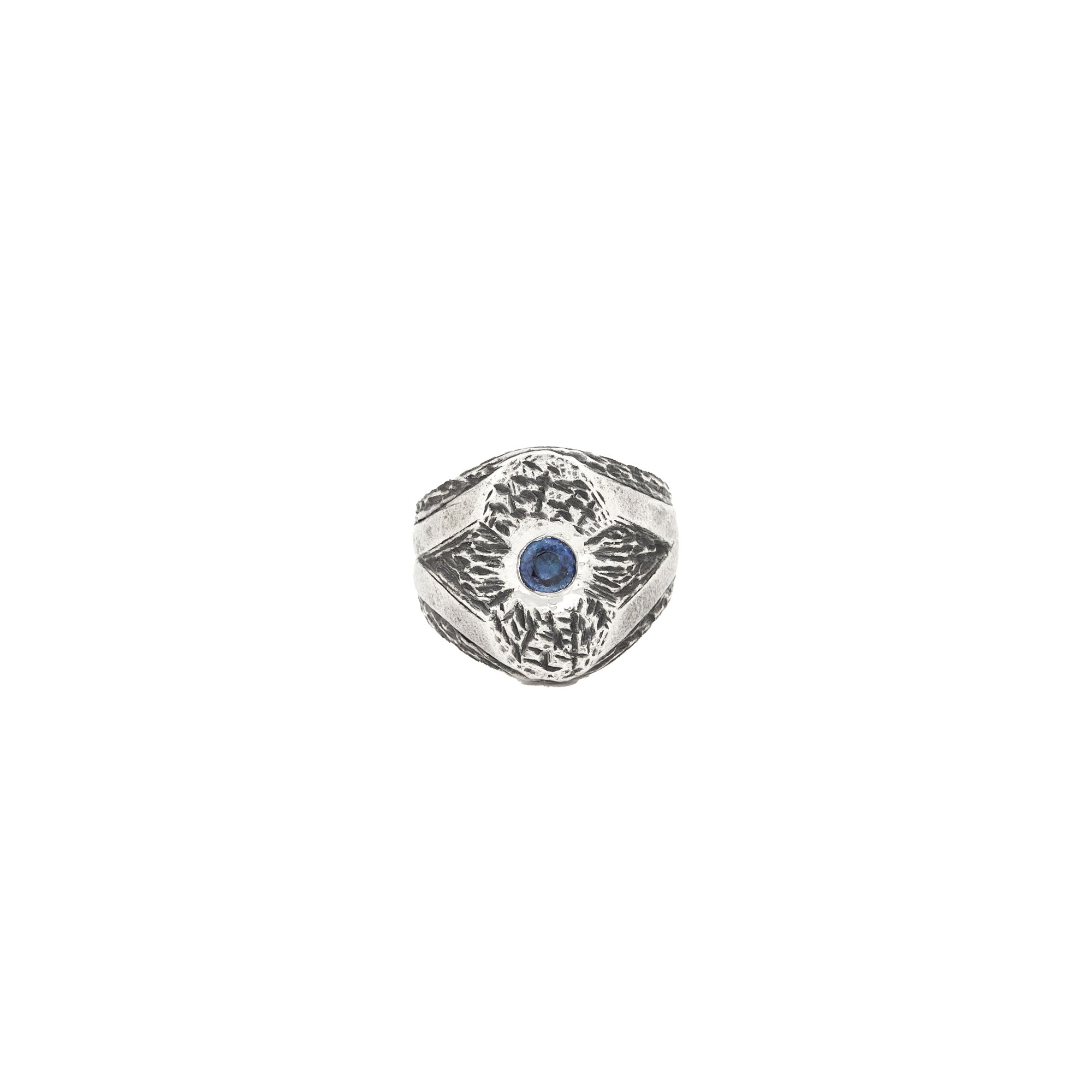 Blue Sapphire Eye Ring