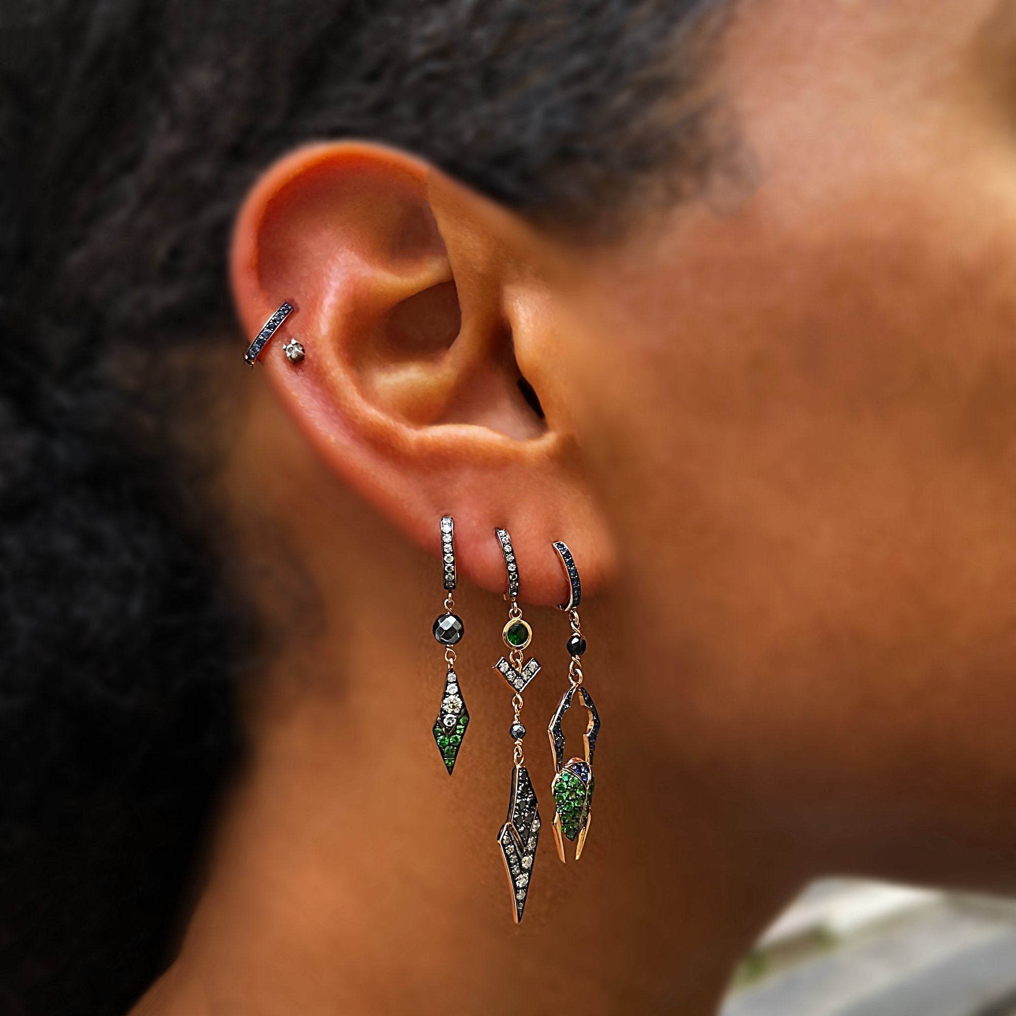Small Shaman Feather Earring