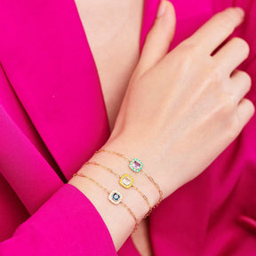 Violet Amethyst Stella Bracelet Diamonds