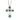 Emerald Cross Necklace White Gold