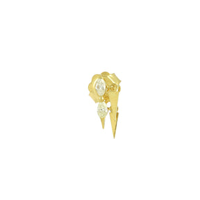 Double Marquise Diamond Spike Earring
