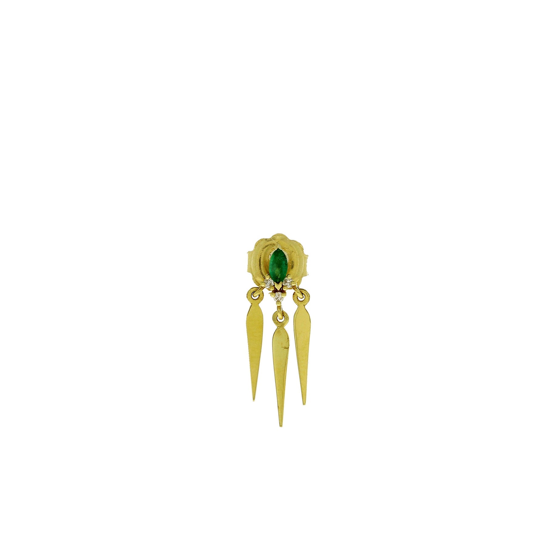 Emerald Marquise Dreamcatcher Earring