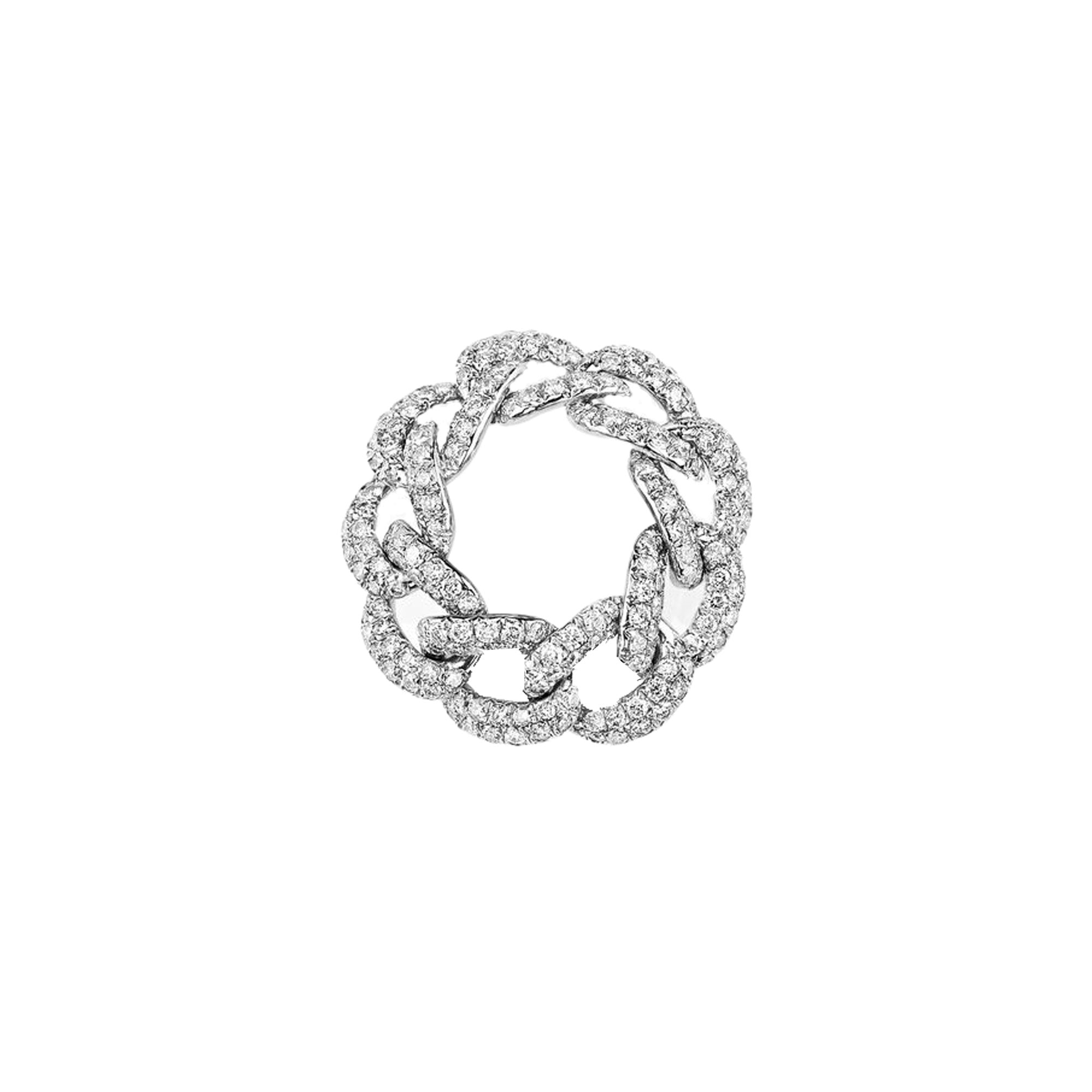 Essential Pave Diamond Link Ring
