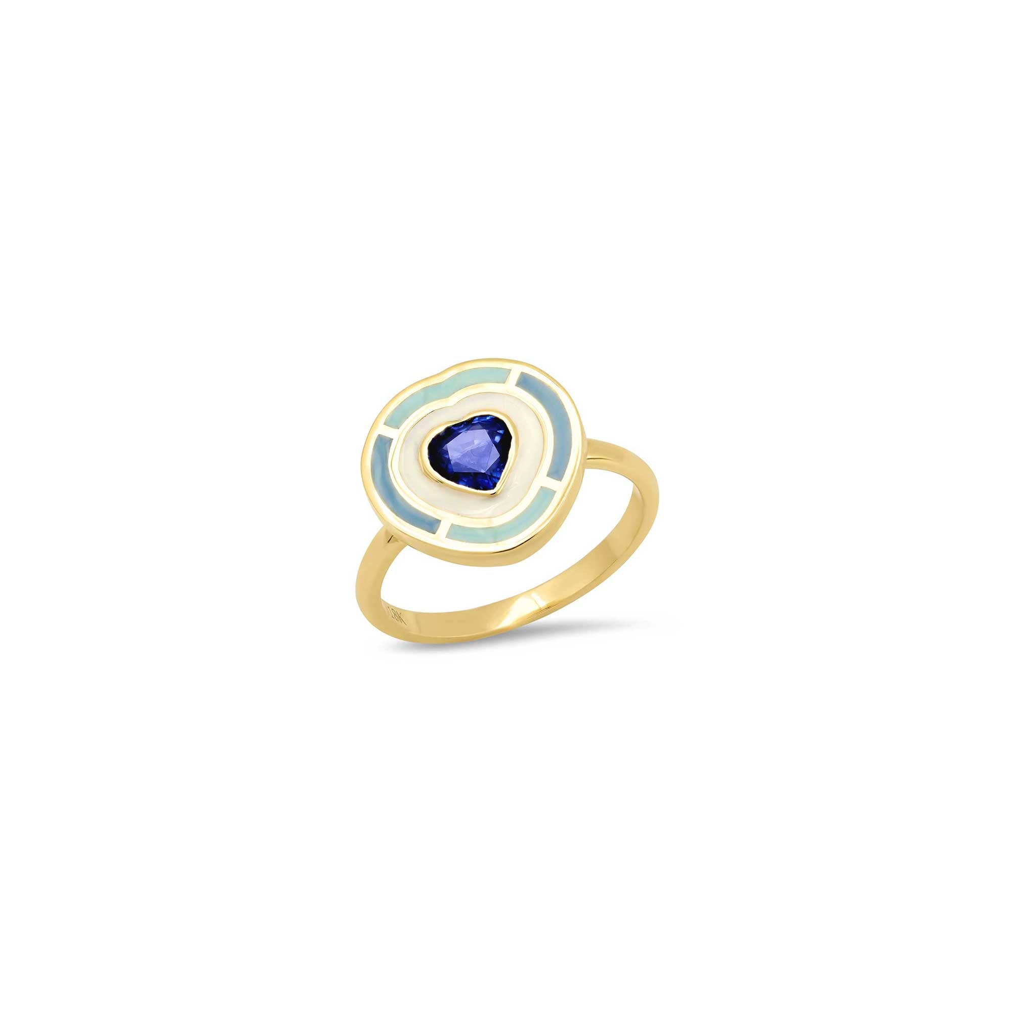 Fontaine Sapphire Heart Ring