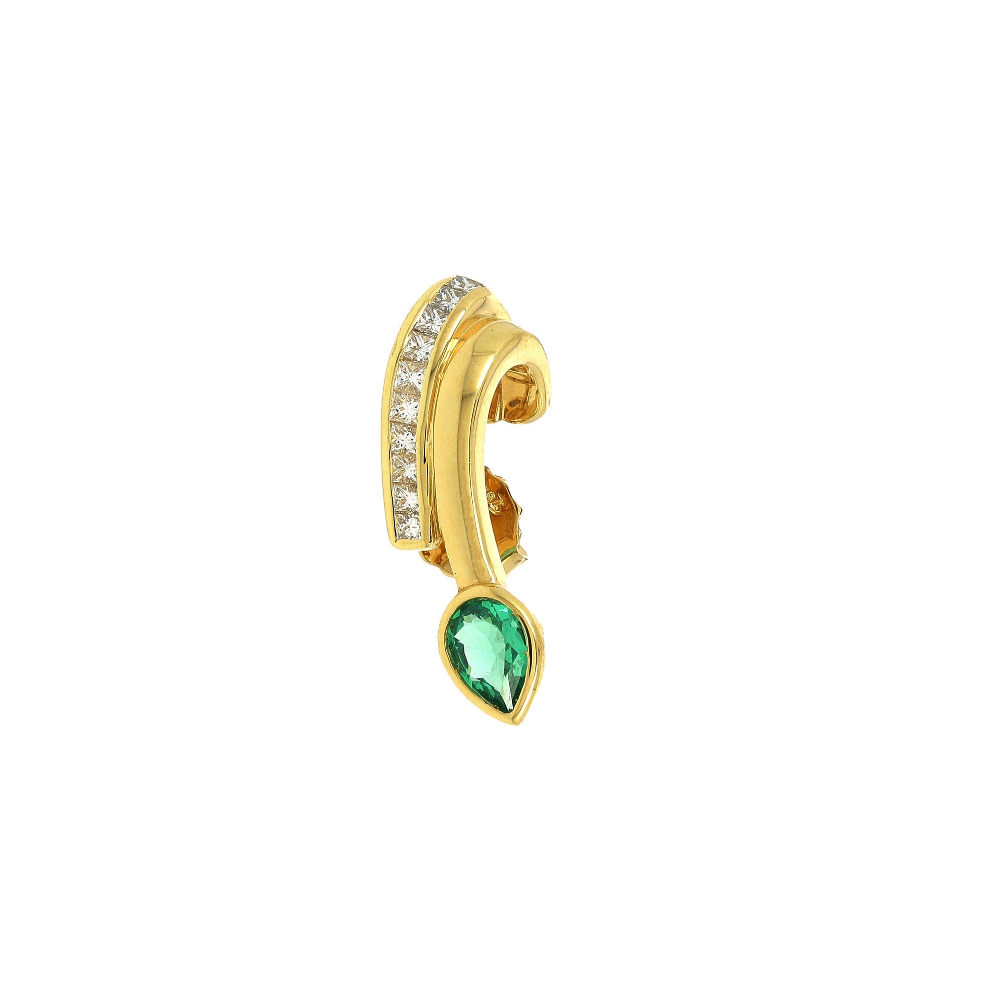 Le Circle Serpent Emerald Earring