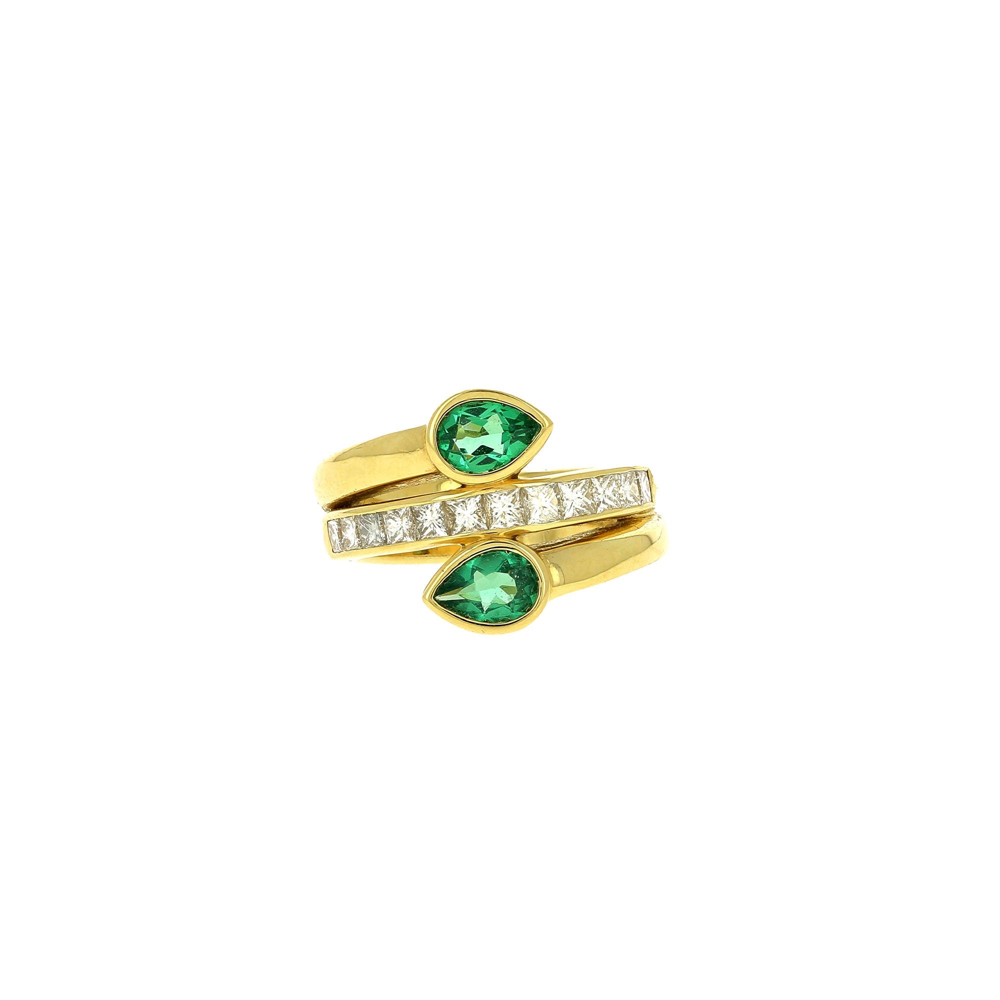 Le Circle Serpent Emerald Ring