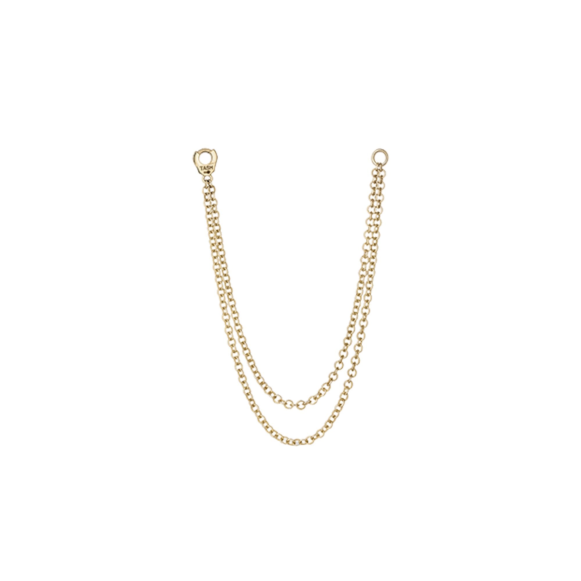 Long Double Chain Yellow Gold