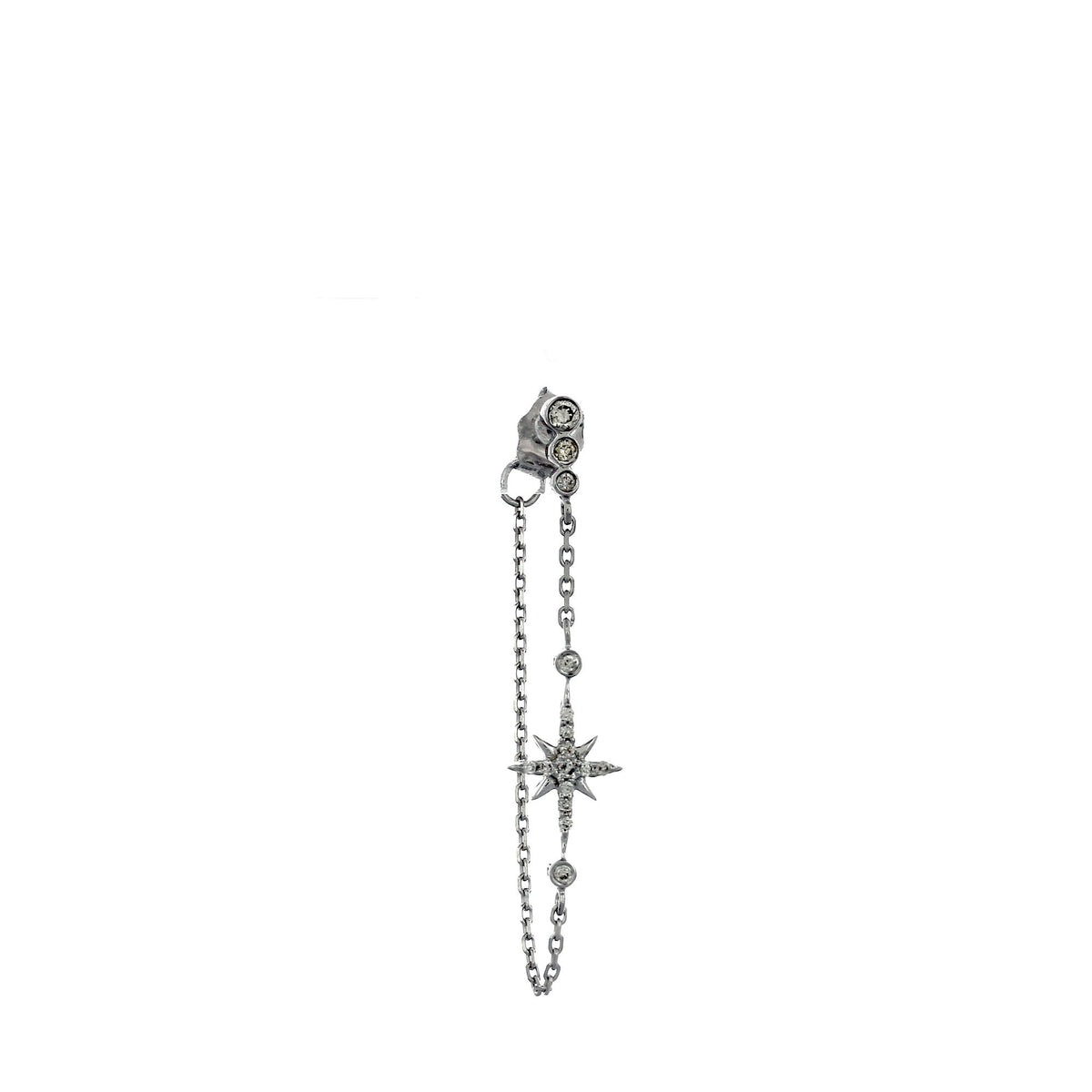 North Star Earring White Gold