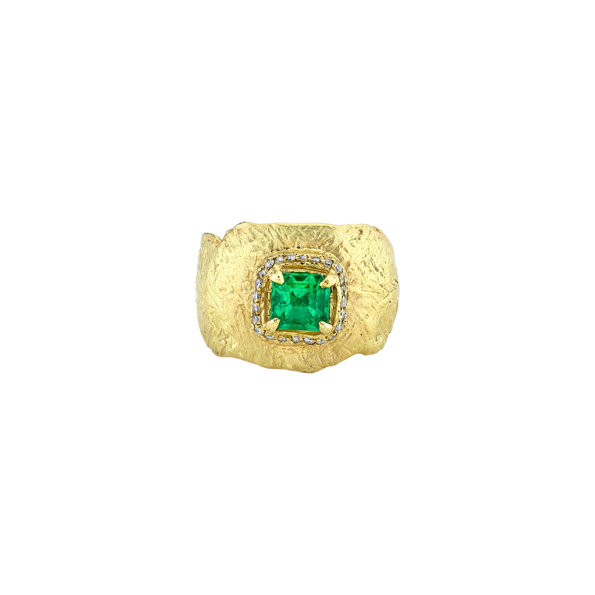Oracle Ring with Emerald Center