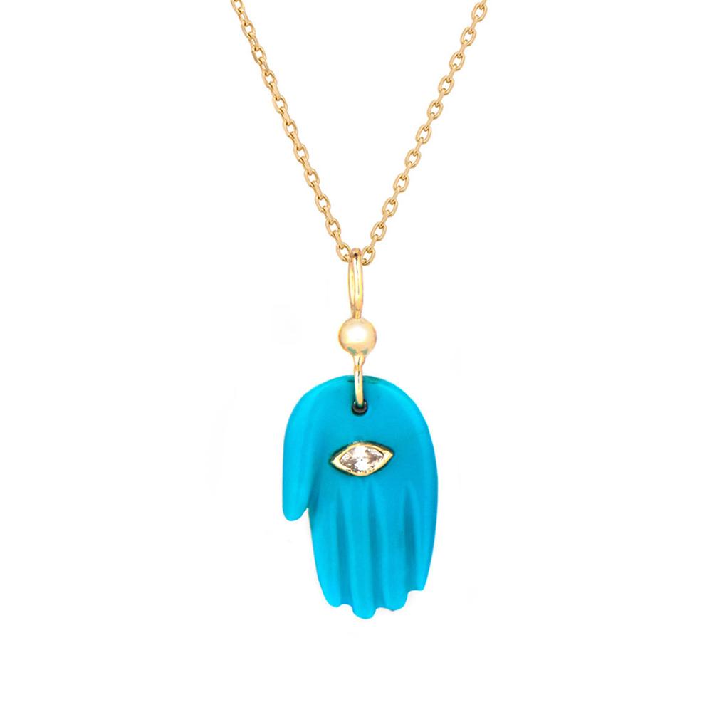 Turquoise Hand Protecting Necklace