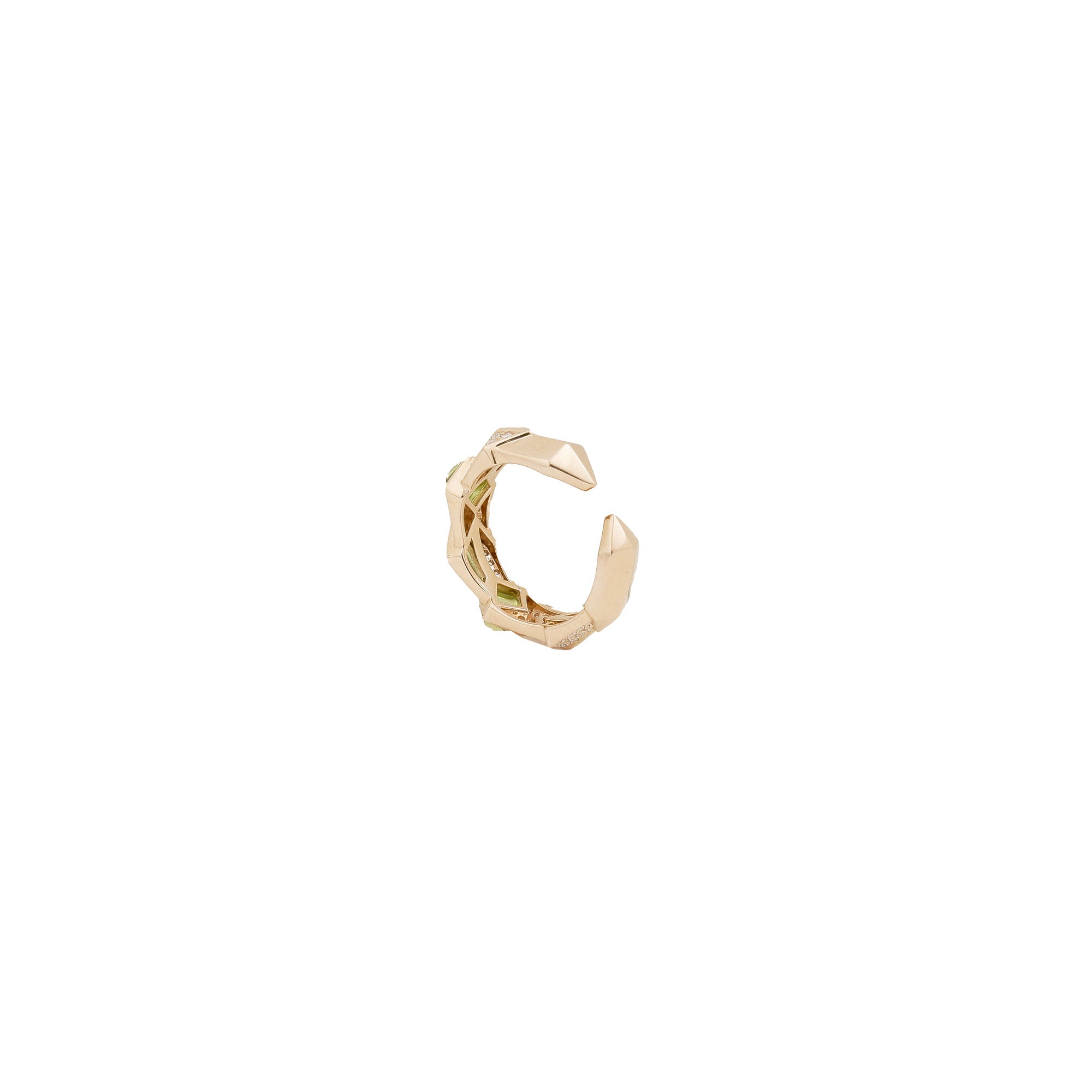 Peridot Edgy Simple Ring