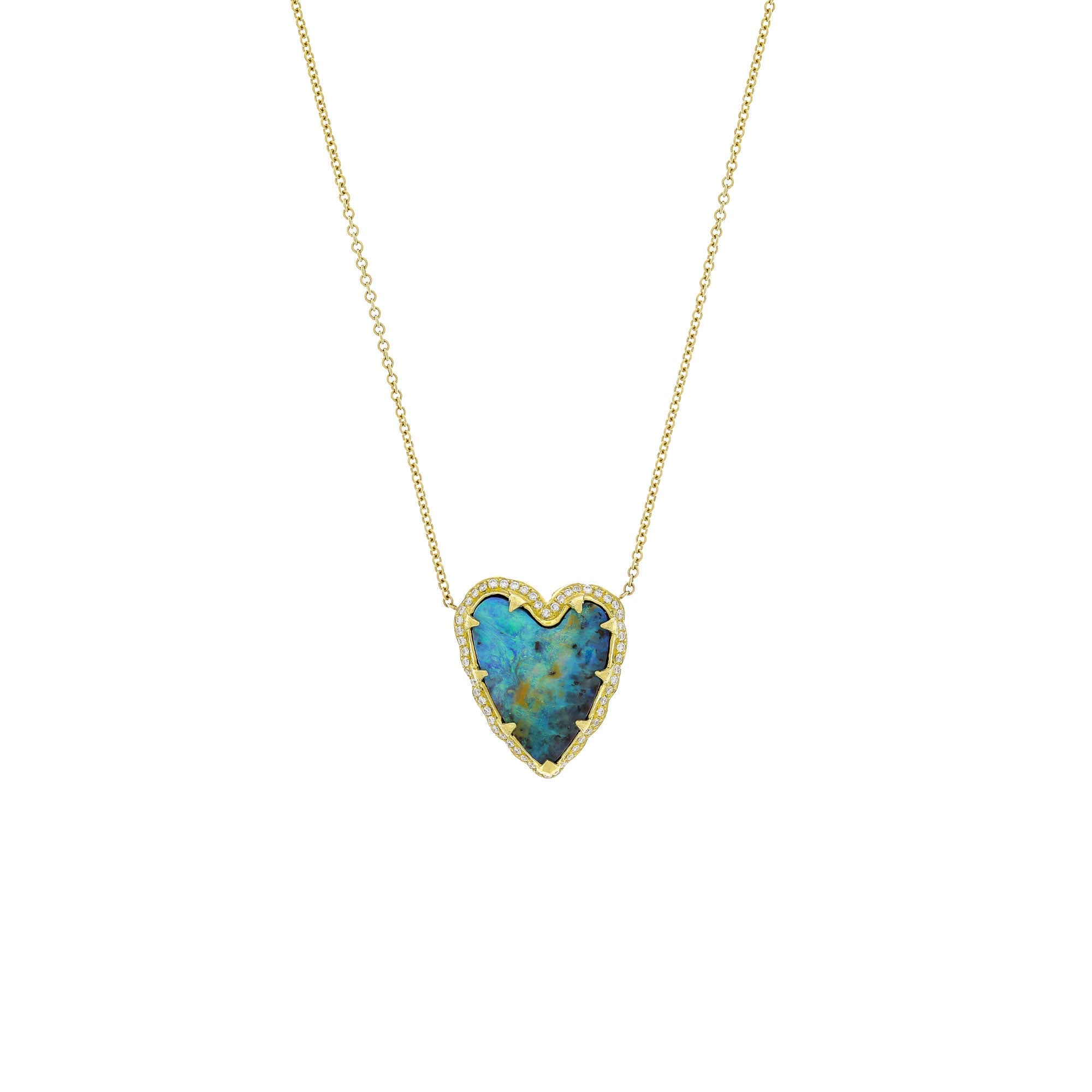 Premiul Opal Heart Necklace