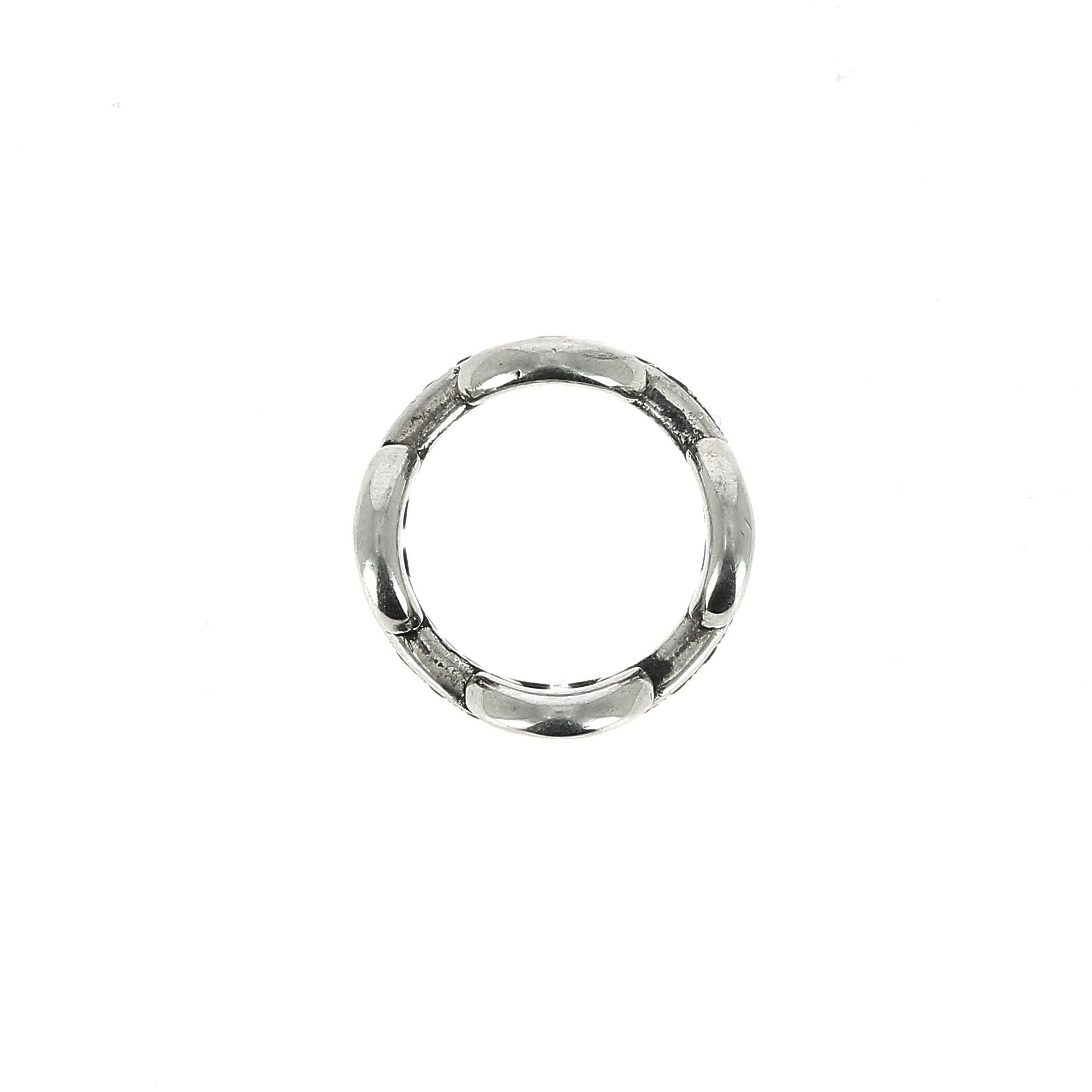 Quad Link with Black Diamond Ring