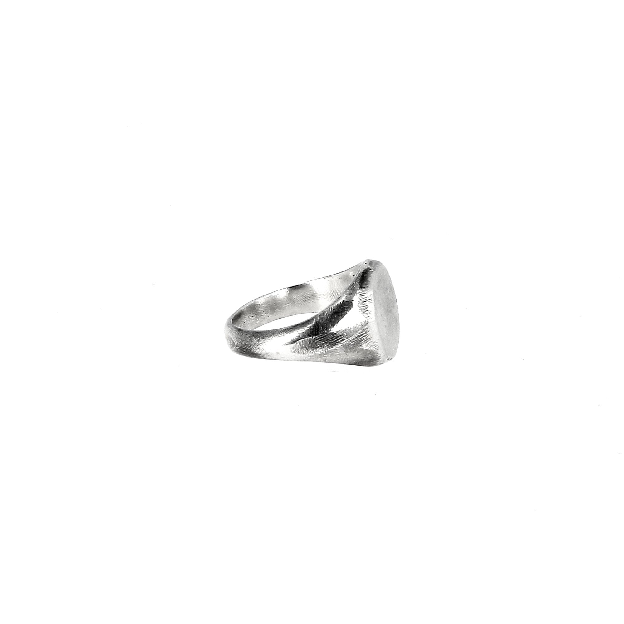 Round Signet Ring Silver